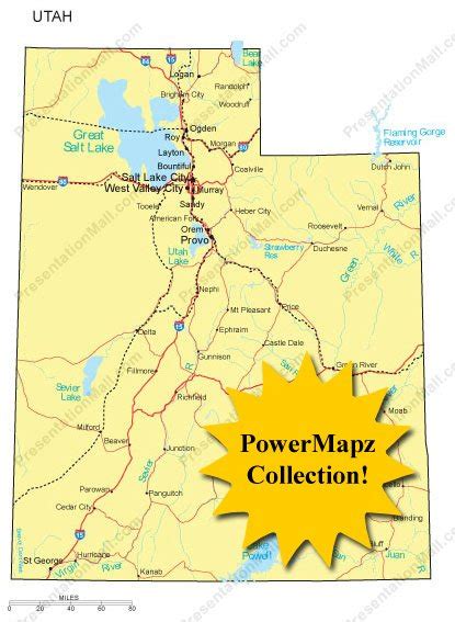 Utah Map - PowerMapz Pack