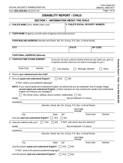 2017-2021 Form SSA-3820-BK Fill Online, Printable, Fillable, Blank - pdfFiller