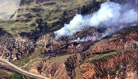 Wildfire growing in Spanish Fork Canyon | Gephardt Daily