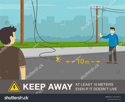 Downed Power Line Safety Rule How Stock Vector (Royalty Free) 2164358115 | Shutterstock