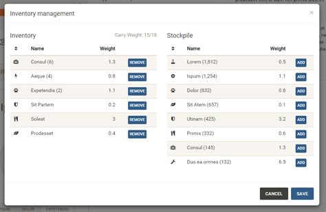 gui design - How to properly manage exchange between two lists of items ...