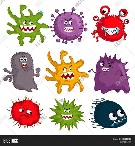 Cartoon Viruses Image & Photo (Free Trial) | Bigstock