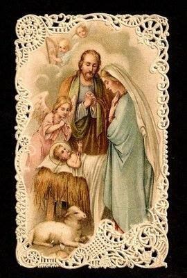 Baby Jesus | Vintage holy cards, Vintage christmas cards, Christmas postcard