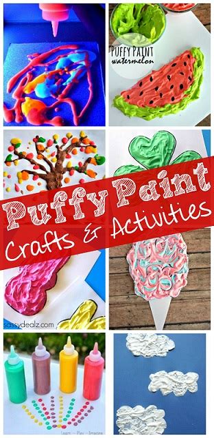 Easy Puffy Paint Crafts for Kids - Crafty Morning