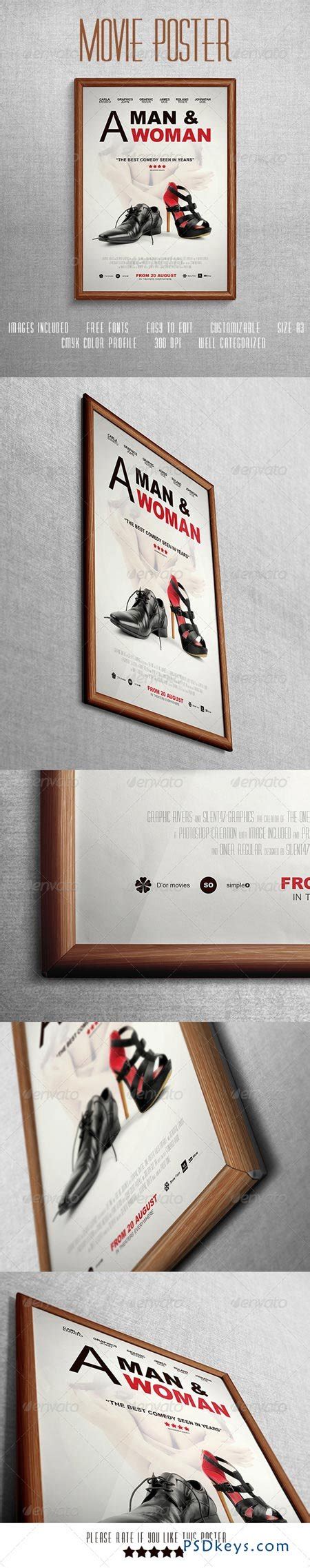 Comedy Movie Poster Template 7353041 » Free Download Photoshop Vector Stock image Via Torrent ...