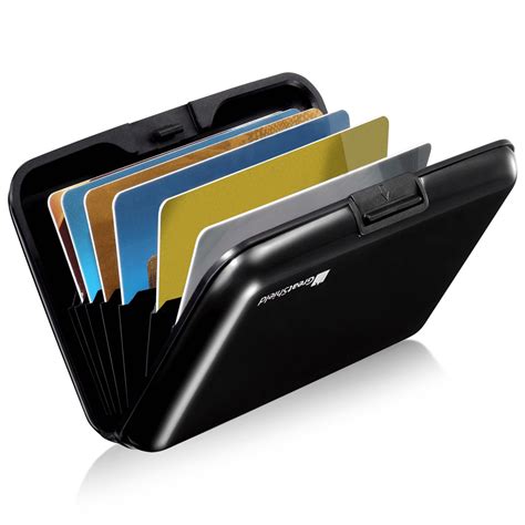 GreatShield RFID Blocking Wallet [8 Slots | Aluminum] Portable Travel Identity ID / Credit Card ...