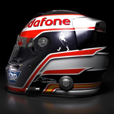 fernando alonso helmet 3d max