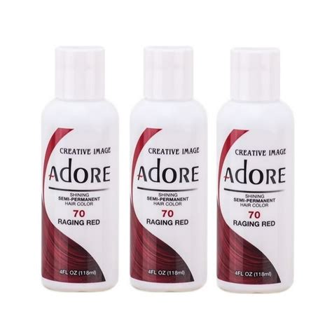 [3 PACK] Creative Images Systems Adore Semi-Permanent Hair Color [#70 ...