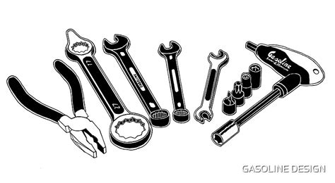 "Mechanic Tools Illustration" Posters by GASOLINE DESIGN | Redbubble