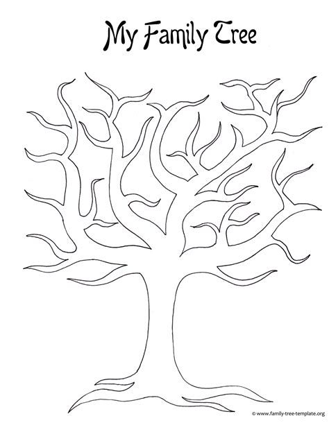 7 Best Images of Family Tree Outline Printable - Printable Family Tree ...