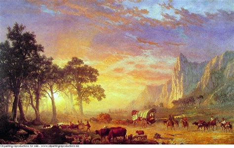 The oregon trail 1869 - Albert Bierstadt - Oil painting reproductions - www ...