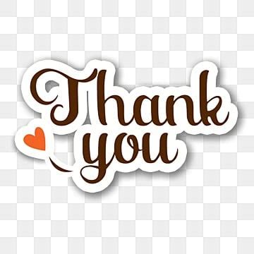 Thank You Sticker PNG Transparent Images Free Download | Vector Files ...