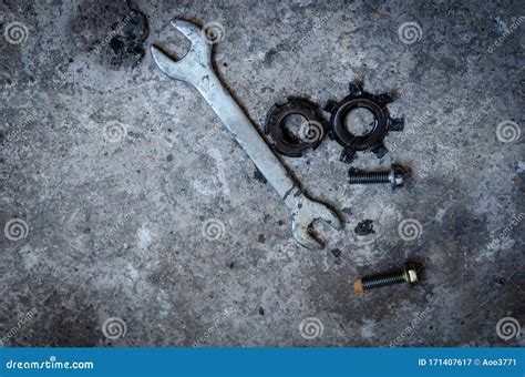 Motorcycle repair tools stock image. Image of screwdrivers - 171407617