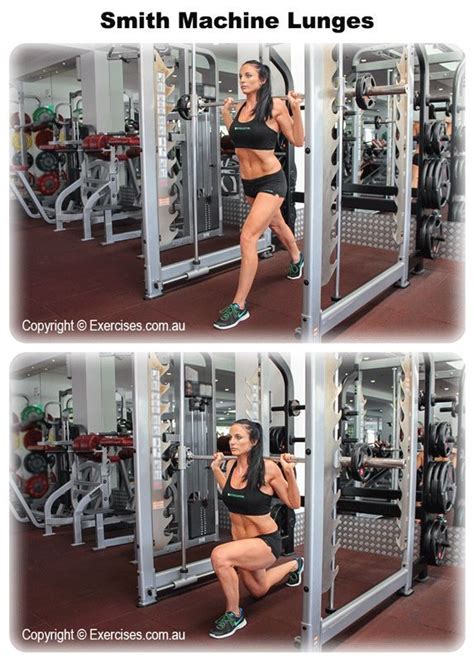 Smith Machine Lunges is an isolation exercise that targets the ...