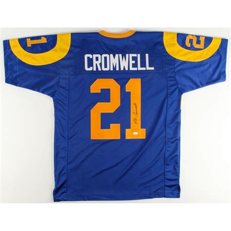 Nolan Cromwell Signed Rams Throwback Jersey (JSA COA) | Pristine Auction