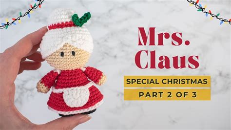 Mrs. Claus's amigurumi pattern | How to crochet Mrs. Claus | Christmas ...