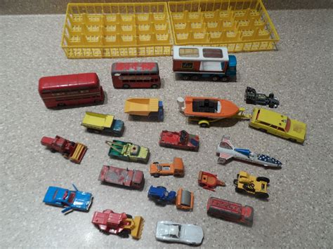 Lot of 20 Vintage Matchbox Lesney & Other Toy Cars/Vehicles