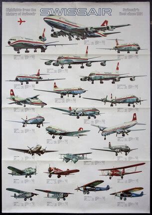 SwissAir - Highlights from the History of Swiss Air - SwissAir's Fleet Since 1931 | Original ...