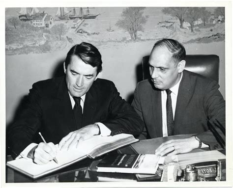 Actor Gregory Peck with Deputy Mayor Henry Scagnoli | Flickr