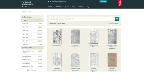 British Newspaper Archive | JCS Online Resources