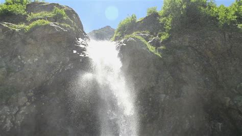 mountain waterfall water gushing over rocks Stock Footage Video (100% Royalty-free) 7327555 ...