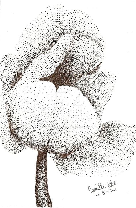 Flower stippling by Elandia on DeviantArt