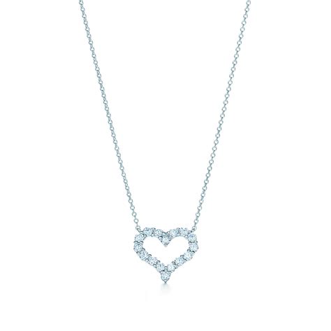 Pendant in platinum with diamonds, small. | Tiffany & Co. Belgium