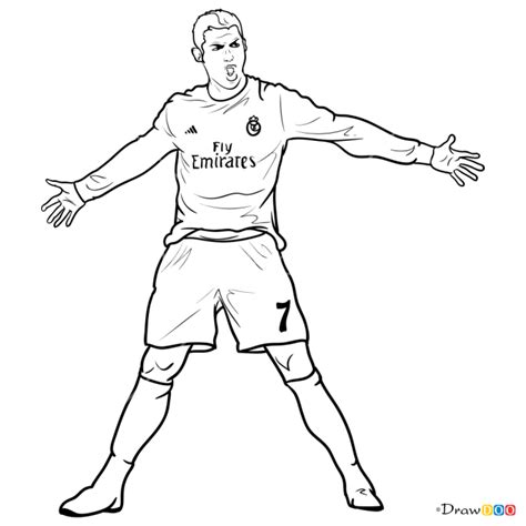 How to Draw Cristiano Ronaldo, Celebrities Cristiano Ronaldo