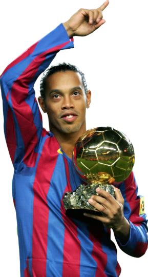 Ronaldinho Ballon D'Or 2005 Barcelona football render - FootyRenders