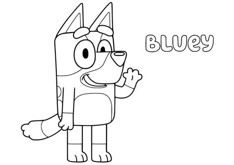 Dibujo de Bluey para colorear