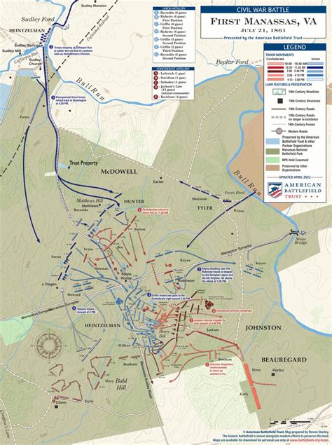Civil War Battles Map Bull Run