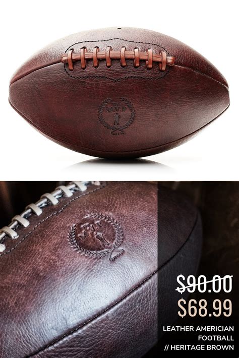 Leather Americian Football // Heritage Brown | Leather, Football, Handcrafted leather