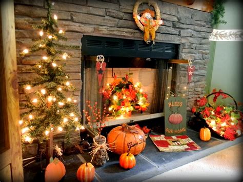 My fireplace decorations for Fall | Happy fall ya'll | Pinterest