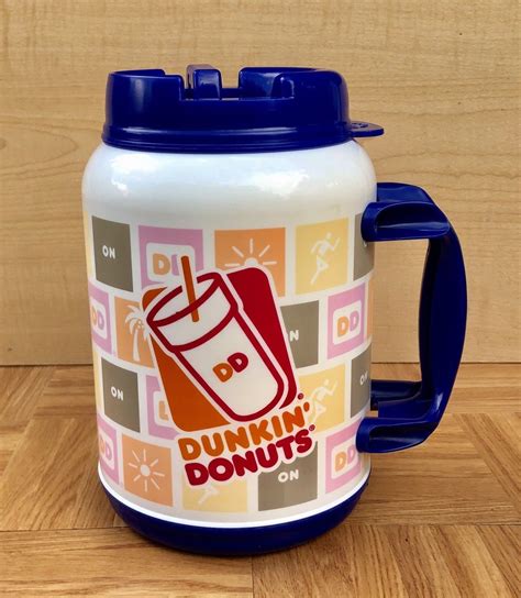 44 oz Jumbo DUNKIN DONUTS Insulated Travel Mug by WHIRLEY - Drink ...