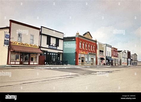 Main Street in Langdon, Alberta, Canada Stock Photo - Alamy