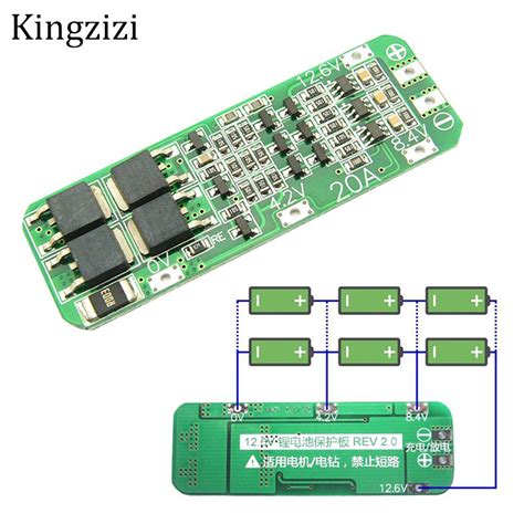 3S 20A Lithium Battery 18650 Charger PCB BMS Protection Board 12.6V 18650 Li-ion Battery Cell ...