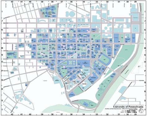 Upenn campus map - Map of upenn campus (Pennsylvania - USA)