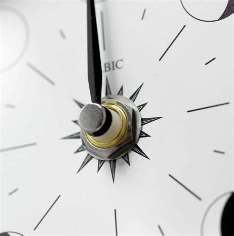 Handmade Classic Moon Phase Clock In Chrome By Tabic