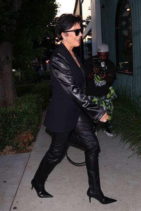 KRIS JENNER Out for Dinner at Caviar Kaspia in West Hollywood 09/19 ...