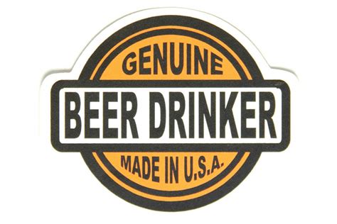 Genuine Beer Drinker Made In USA Sticker | Funny Stickers - TheCheapPlace