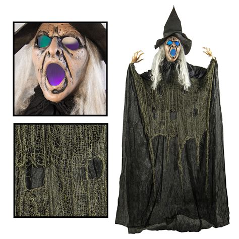 Buy Prextex 1.8m Life Size Hanging Flying Witch - y Halloween ...