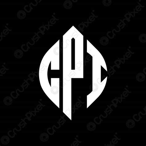 CPI circle letter logo design with circle and ellipse shape - stock ...