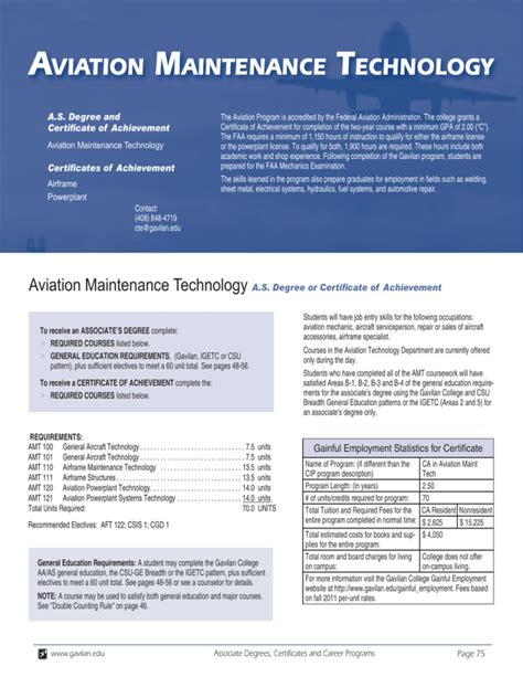 Aviation Maintenance Technology