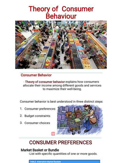 Theory of Consumer Behaviour | PDF