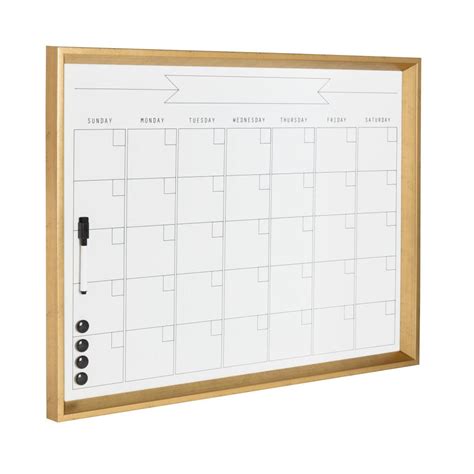 DesignOvation Calter Monthly Dry Erase Calendar Memo Board-211851 - The Home Depot