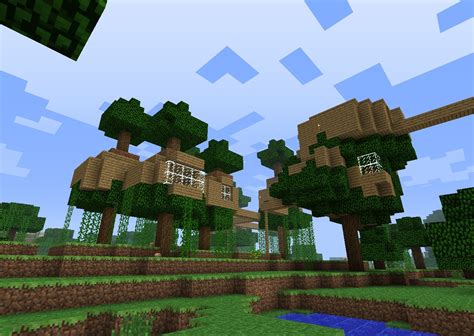 tree village Minecraft Map