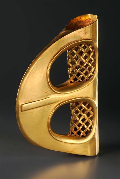 2nd Millenium BC - Phoenician gold votive-Ceremonial fenestrated axe head - Phoenix Ancient Arts ...