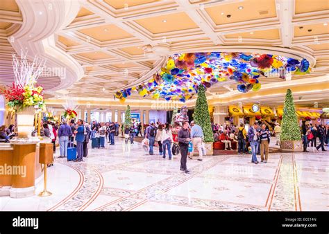 The interior of Bellagio hotel and casino in Las Vegas Stock Photo - Alamy