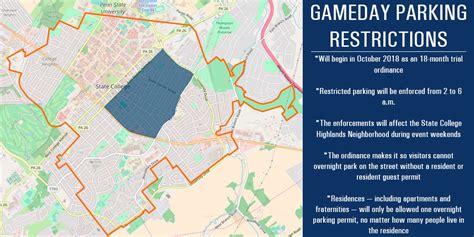 Penn State Football Parking Map - Printable Map