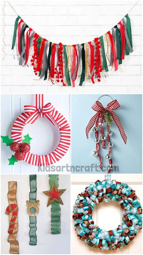 Christmas Ribbon Craft Ideas - Kids Art & Craft